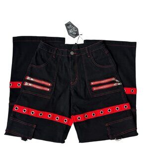 Dolls Kill Grave Girls NWT Mortal Solitude Wide Leg Goth Pants Small